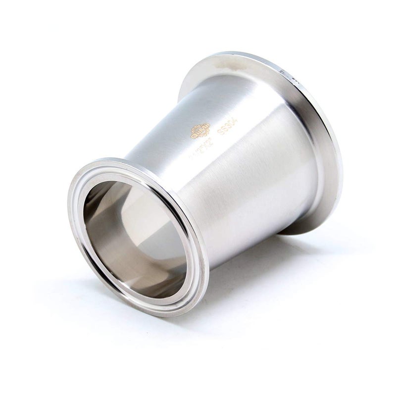 QiiMii Sanitary Fitting Reducer Fitting SS304 Tri Clamp Ferrule Style 2.5" Tube OD to 2" Tube OD (2.5 INCH X 2 INCH) - Image 3